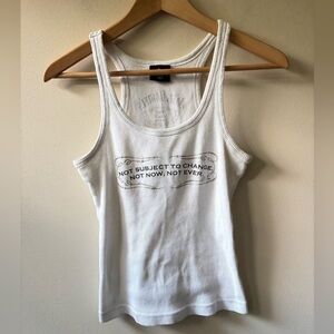 Jack Daniels Grunge/Y2K White Women's Tank Top